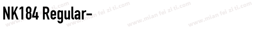 NK184 Regular字体转换